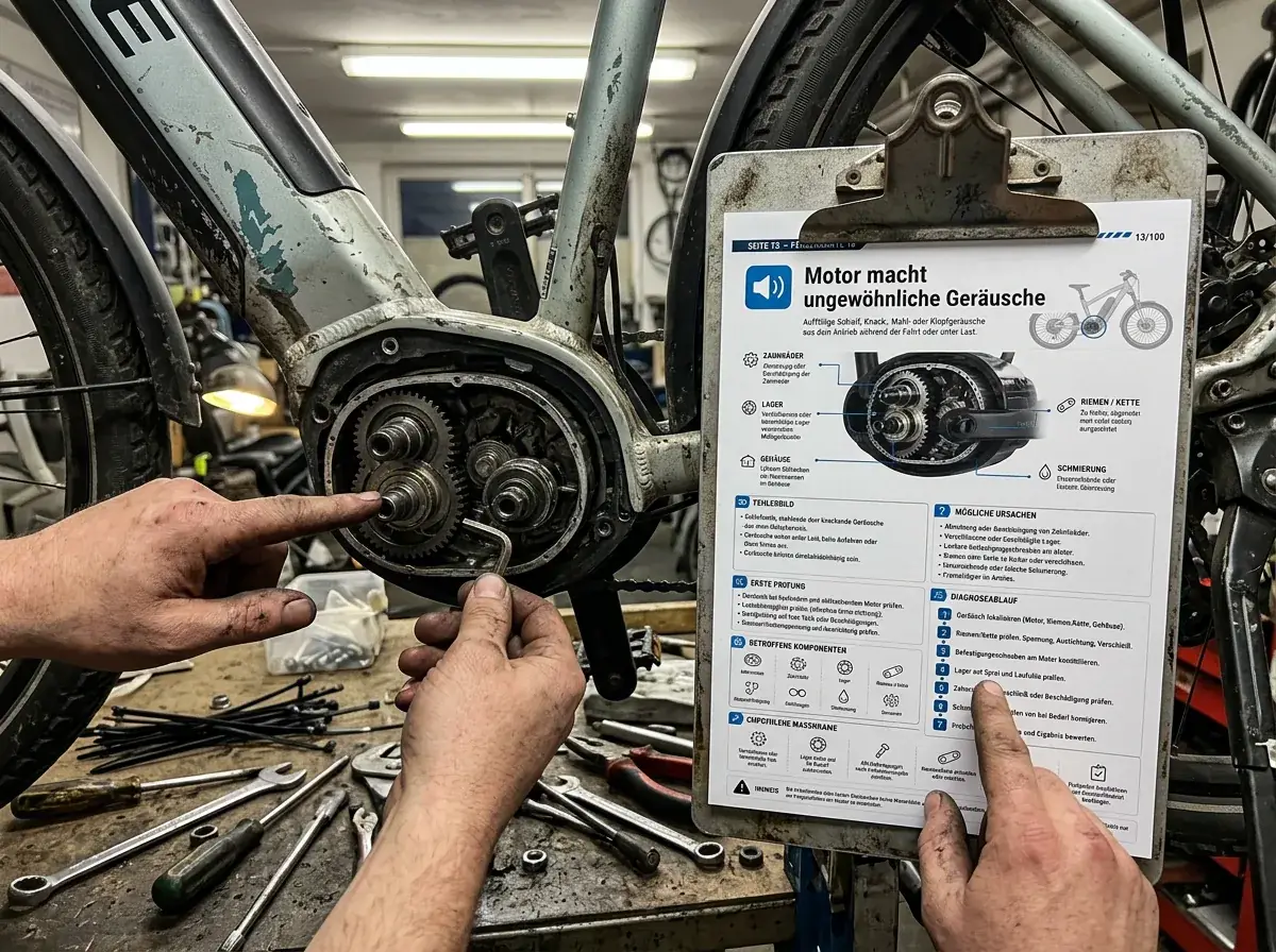 Beispiel einer E-Bike-Fehlerkarte